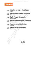 Franke FTC 622 Mode D'emploi Et Installation