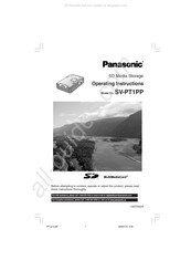 Panasonic SV-PT1PP Manuel D'utilisation