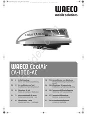 Waeco CoolAir CA-1000-AC Notice De Montage Et D'utilisation