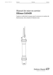 Endress+Hauser ISEmax CAS40D Manuel De Mise En Service