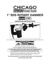 CHICAGO Electric Power Tools 41983 Instructions D'opération
