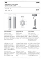 Bega 84 760 Fiche D'utilisation