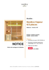 Nordica Nordica-V45 Notice De Montage Et D'utilisation