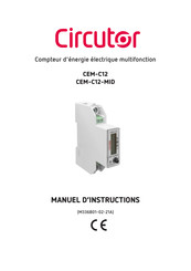 Circutor CEM-C12-MID Manuel D'instructions