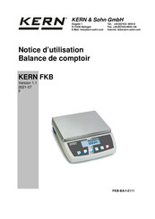 KERN FKB 8K0.1 Notice D'utilisation
