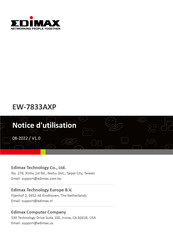 Edimax Technology EW-7833AXP Notice D'utilisation