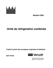 Taylor C606 Consignes D'utilisation