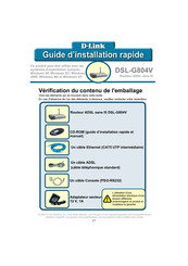 D-Link DSL-G804V Guide D'installation Rapide