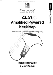 ClearSounds CLA7 Guide D'installation Et Manuel De L'utilisateur