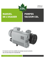 CDL 58160G17.5HP Manuel De L'usager
