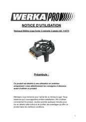 WerkaPro 11477 Notice D'utilisation