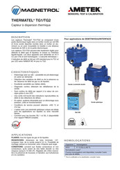 Magnetrol THERMATEL TG2 Mode D'emploi