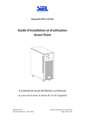 Siel Green Point Guide D'installation Et D'utilisation