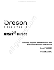 Oregon Scientific msn Direct WMS801 Manuel