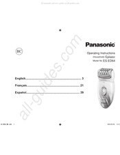 Panasonic ES-ED64 Manuel