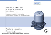 Burkert BVS 13 ATEX E087X Instructions