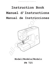 Janome FM 725 Manuel D'instructions