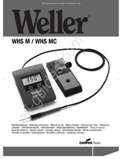 Cooper Tools Weller WHS MC Mode D'emploi
