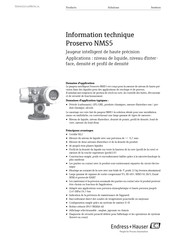 Endress+Hauser Proservo NMS5 Information Technique