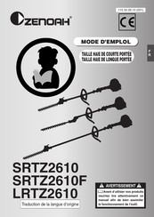 Zenoah SRTZ2610 Mode D'emploi