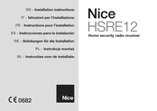 Nice HSRE12 Instructions Pour L'installation