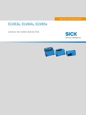 SICK CLV63 Série Notice D'instructions