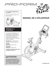 Pro-Form LE TOUR DE FRANCE Manuel De L'utilisateur