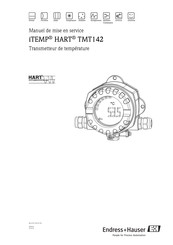 Endress+Hauser iTEMP HART TMT142 Manuel De Mise En Service