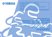 Yamaha YFZ 450R Manuel Du Propriétaire