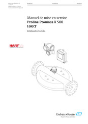 Endress+Hauser Proline Promass X 500 HART Manuel De Mise En Service