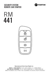 Fortin RM441 Mode D'emploi
