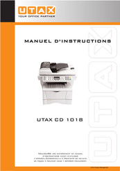 Utax CD 1018 Manuel D'instructions