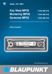 Blaupunkt Monterrey MP35 Notice D'emploi