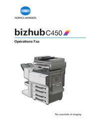 Konica Minolta bizhub C450 Mode D'emploi