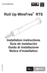 SOMFY Roll Up WireFree RTS Serie Notice D'installation