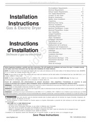 Frigidaire GLEQ2152CES0 Instructions D'installation