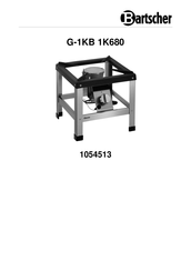 Bartscher G-1KB 1K680 Mode D'emploi