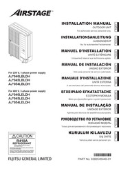 Fujitsu AJ 045LELDH Série Manuel D'installation