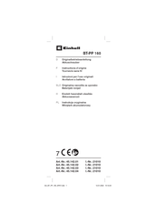 EINHELL BT-PP 160 Instructions D'origine