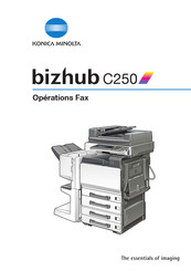 Konica Minolta bizhub C250 Mode D'emploi