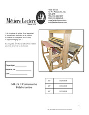 Leclerc Looms 1029-0018 Mode D'emploi