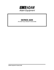 Adam Equipment ADK 30 Mode D'emploi