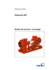 KSB Etanorm-RX Notice De Service / Montage