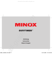 Minox Suntimer Mode D'emploi