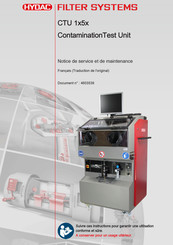 HYDAC FILTER SYSTEMS CTU 15 Serie Notice De Service Et De Maintenance