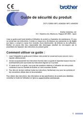 Brother DCP-J1200W Guide De Sécurité