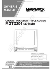 Magnavox MGTD204 Guide D'utilisation