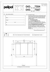 pelipal Agira 045 7587 Serie Instructions De Montage