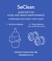 SoClean PNA1604-23-CA Instructions D'utilisation