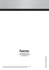 Hama 00055741 Mode D'emploi